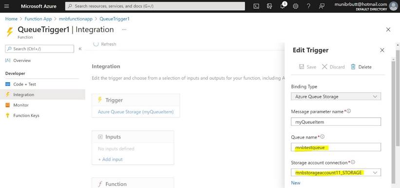 Azure Queues and Serverless Functions